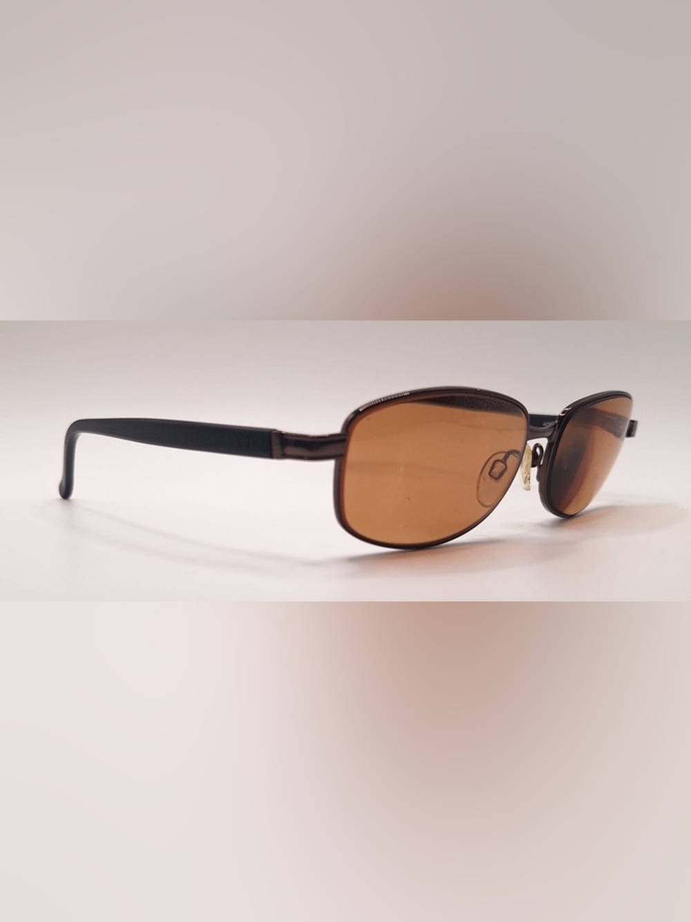 Aztec AZ518 Brown Oval Metal Sunglasses Frames Only